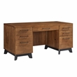 Scranton & Co Modern Wooden Executive Desk with Double Pedestal Design