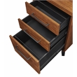 Scranton & Co Modern Wooden Executive Desk with Double Pedestal Design