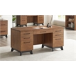 Scranton & Co Modern Wooden Executive Desk with Double Pedestal Design