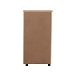 Scranton & Co 8-Drawer Rolling Storage Cart in Unfinished Pine Wood