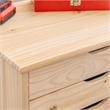 Scranton & Co 8-Drawer Rolling Storage Cart in Unfinished Pine Wood