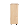 Scranton & Co 8-Drawer Rolling Storage Cart in Unfinished Pine Wood