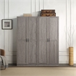 Scranton & Co 2-Piece Gray Storage Cabinet Set with 14 Cubby Compartments