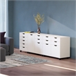 Scranton & Co Halifax White 3-Piece Cabinet Set with Filing Drawer