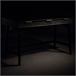 Scranton & Co Black Pearl Large Wood Desk with Gold Hardware
