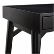 Scranton & Co Black Pearl Large Wood Desk with Gold Hardware