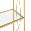 Scranton & Co 5-Shelf Alloy Steel Etagere Bookcase in Gold