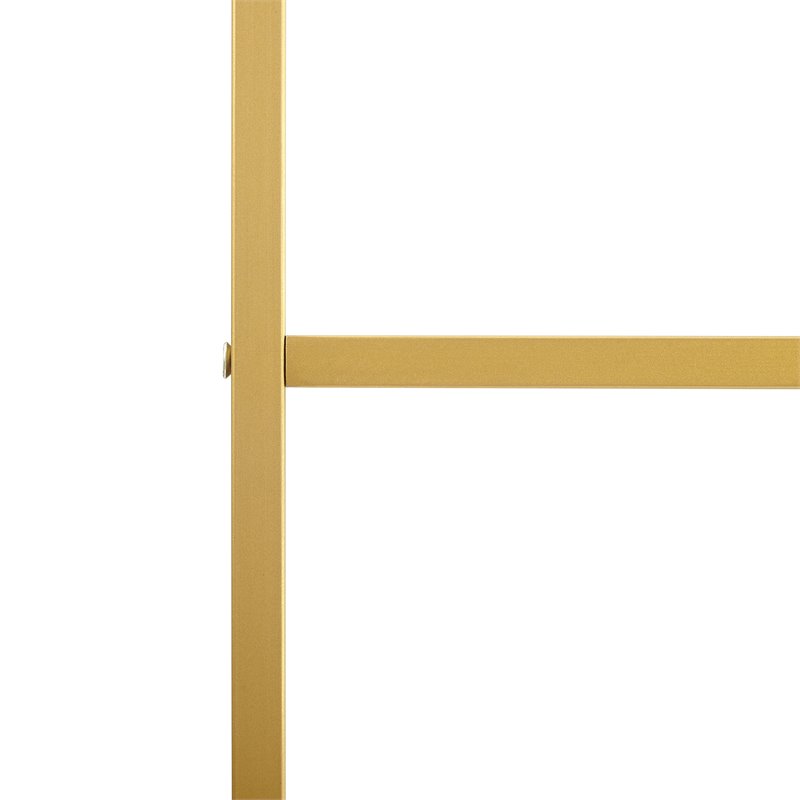 Scranton & Co 5-Shelf Alloy Steel Etagere Bookcase in Gold