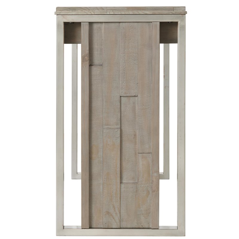 Scranton & Co Mahogany Wood Desk in Honey Maple with Brass Hardware