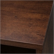 Scranton & Co Mid-Century Walnut Brown Bookcase with Storage and Shelves