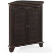 Scranton & Co Espresso Corner Storage Cabinet with 2 Adjustable Shelves