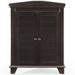 Scranton & Co Espresso Corner Storage Cabinet with 2 Adjustable Shelves
