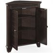Scranton & Co Espresso Corner Storage Cabinet with 2 Adjustable Shelves