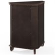 Scranton & Co Espresso Corner Storage Cabinet with 2 Adjustable Shelves