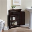Scranton & Co Espresso Corner Storage Cabinet with 2 Adjustable Shelves