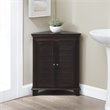 Scranton & Co Espresso Corner Storage Cabinet with 2 Adjustable Shelves