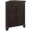 Scranton & Co Espresso Corner Storage Cabinet with 2 Adjustable Shelves