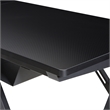 Scranton & Co L-Shape Gaming Desk with Carbon Top and Matte Black Frame