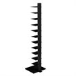 Scranton & Co 12-Shelf Metal Tower Shelf in Black Finish