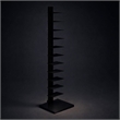 Scranton & Co 12-Shelf Metal Tower Shelf in Black Finish