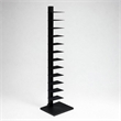 Scranton & Co 12-Shelf Metal Tower Shelf in Black Finish
