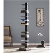 Scranton & Co 12-Shelf Metal Tower Shelf in Black Finish