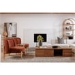 Scranton & Co 5-Shelf Wooden Bookcase with Arched Design in Natural