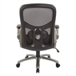 Scranton & Co Black Mesh Executive Chair with Lumbar Support