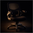 Scranton & Co Black Mesh Executive Chair with Lumbar Support