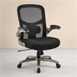 Scranton & Co Black Mesh Executive Chair with Lumbar Support
