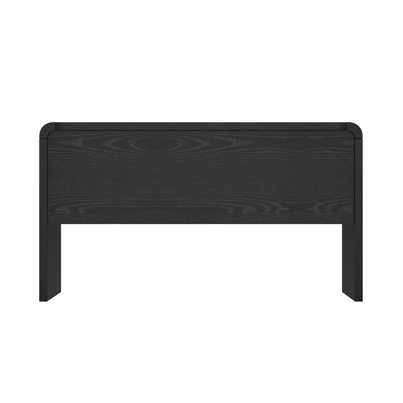 Scranton & Co Modern Office Desk in Black and Gold 54 Inch with 2 Drawers