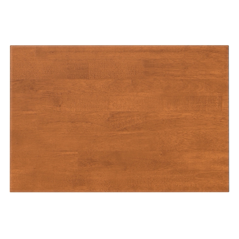 Scranton & Co Wood Bookcase with Drawer Storage in Teak Brown 60