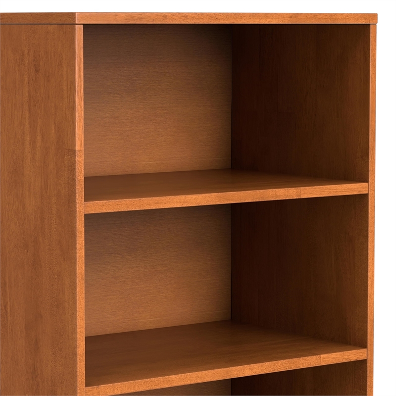 Scranton & Co Wood Bookcase with Drawer Storage in Teak Brown 60