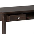 Scranton & Co Solid Wood Computer Desk in Tobacco Brown 60