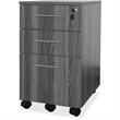 Scranton & Co Medina Box-Box-File Pedestal in Gray Steel Laminate