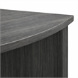 Scranton & Co 2-Shelf Adjustable Wood Bookcase in Gray Steel Finish