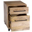 Scranton & Co Solid Mango Wood Filing Cabinet in Natural Finish