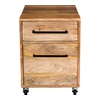 Scranton & Co Solid Mango Wood Filing Cabinet in Natural Finish