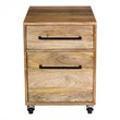 Scranton & Co Solid Mango Wood Filing Cabinet in Natural Finish