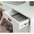 Scranton & Co Desk With Side Storage & 4 Drawers in White Finish