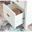 Scranton & Co Desk With Side Storage & 4 Drawers in White Finish