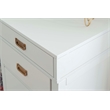 Scranton & Co Desk With Side Storage & 4 Drawers in White Finish