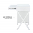 Scranton & Co Desk With Side Storage & 4 Drawers in White Finish