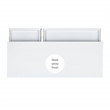 Scranton & Co Desk With Side Storage & 4 Drawers in White Finish