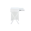 Scranton & Co Desk With Side Storage & 4 Drawers in White Finish