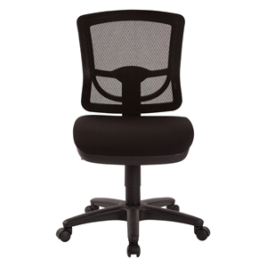 Scranton & Co ProGrid Mesh Task Chair Without Arms in Coal Fabric