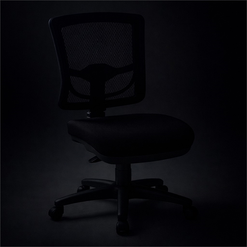 Scranton & Co ProGrid Mesh Task Chair Without Arms in Coal Fabric