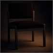 Scranton & Co Armless Guest Chair with Steel Frame in Open House Black
