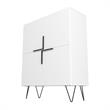 Scranton & Co Engineered Wood 4-Shelf Low Cabinet in White