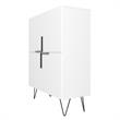Scranton & Co Engineered Wood 4-Shelf Low Cabinet in White